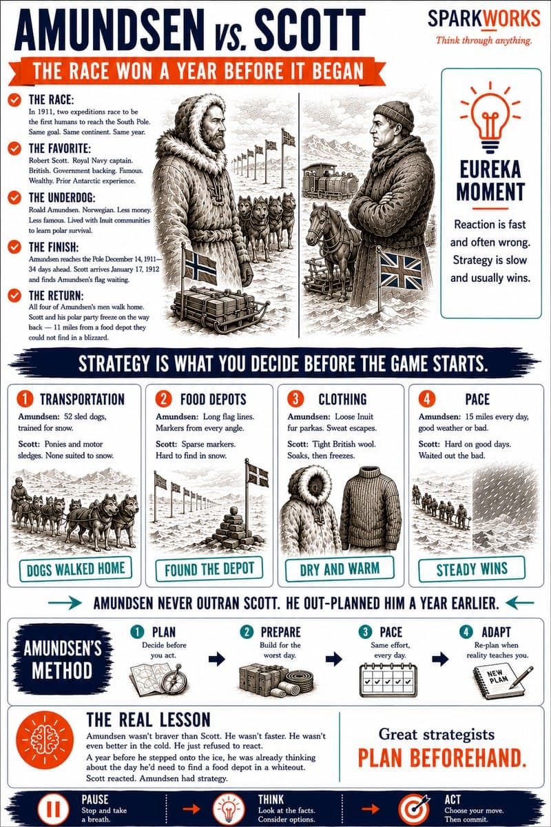 Amundsen vs. Scott — Sparks of History poster